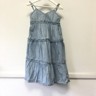Staccato cotton denim dress