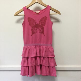 H&M pink ruffle dress