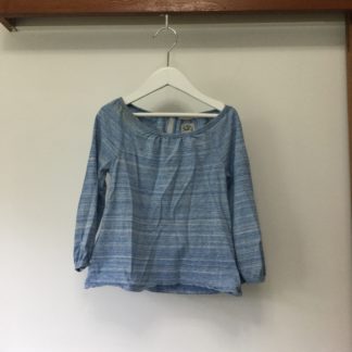 Country road blue long sleeve t-shirt