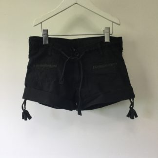 Tilii lightweight black cotton shorts