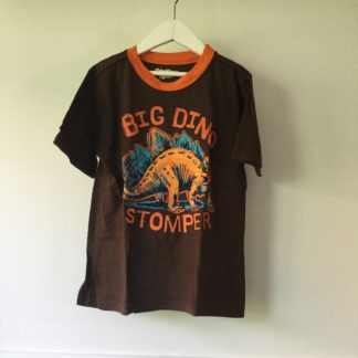 OshKosh brown/orange t-shirt, dinosaur