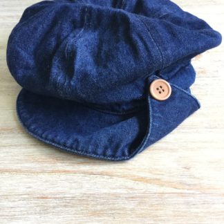Denim ‘baker boy’ hat