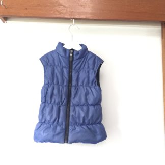 Blue puffer vest