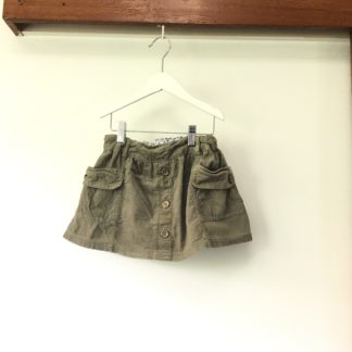Green corduroy skirt