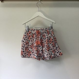 Leopard print cotton summer shorts, size 3