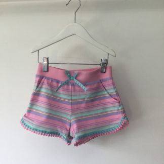 Pastel multicoloured cotton shorts, size 5