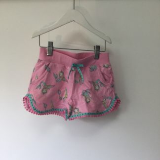 Mermaid print cotton shorts, size 5